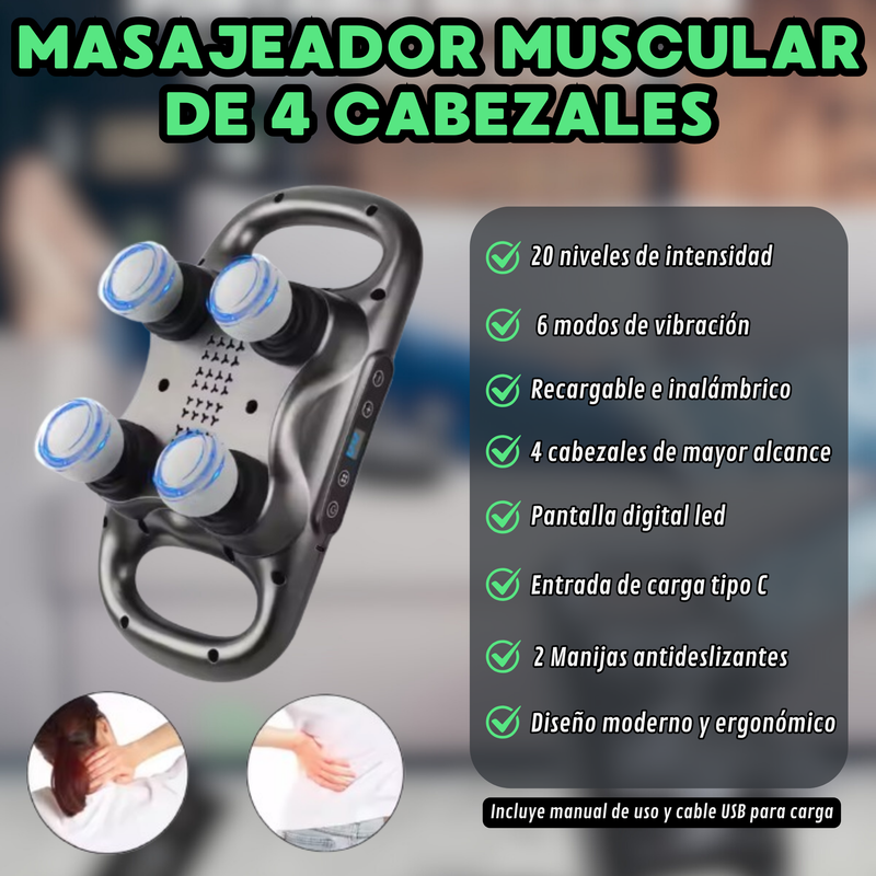 MASAJEADOR MUSCULAR PORTÁTIL