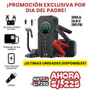 ARRANCADOR DE BATERIA PORTÁTIL 4 EN 1 + Funda de Tela + Manual Traducido