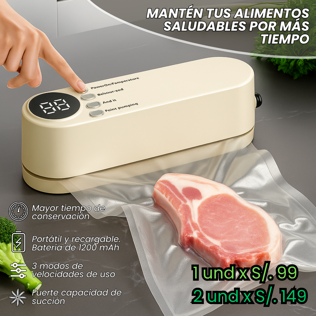 Mini Sellador al Vacío Portátil